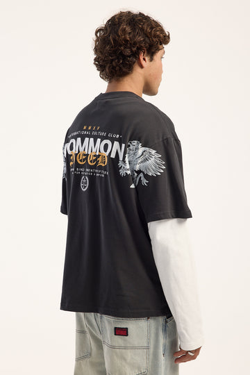 Common Need Griffin Heavyweight Easy Tee Onyx