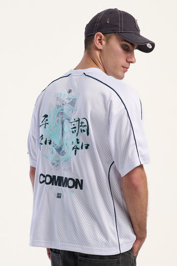 Common Need Sumi V-Neck Jersey White