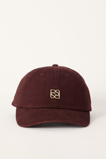 Perfect Stranger Monogram Cap Plum