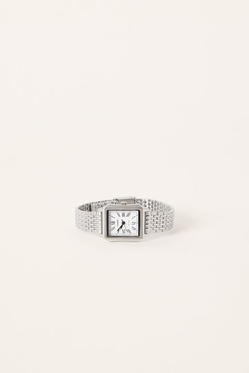 Casio LTPB190D-7B Silver Rectangle Watch Silver