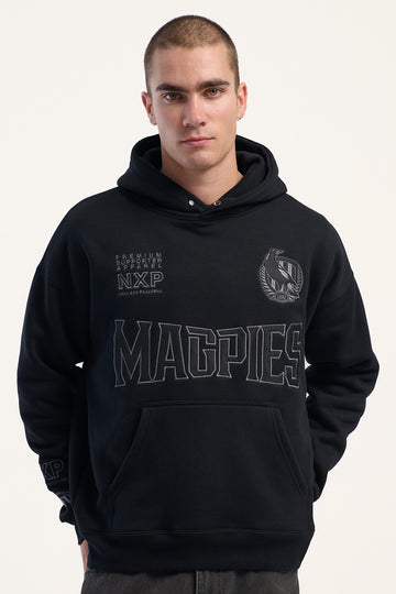 Nena & Pasadena NXP x AFL Collingwood Persistent Hoodie Jet Black