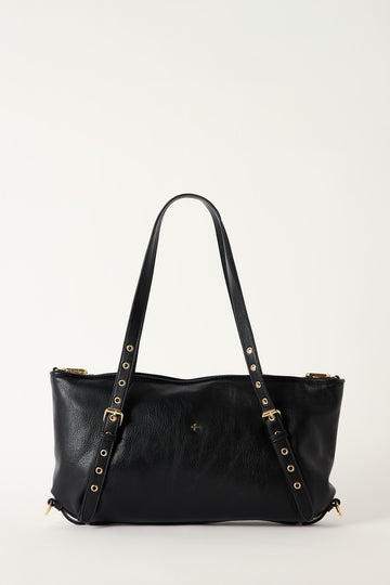 Peta + Jain Xanthi Shoulder Bag Black Grain