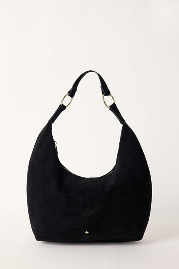 Peta + Jain Olsen Shoulder Bag Black Suede
