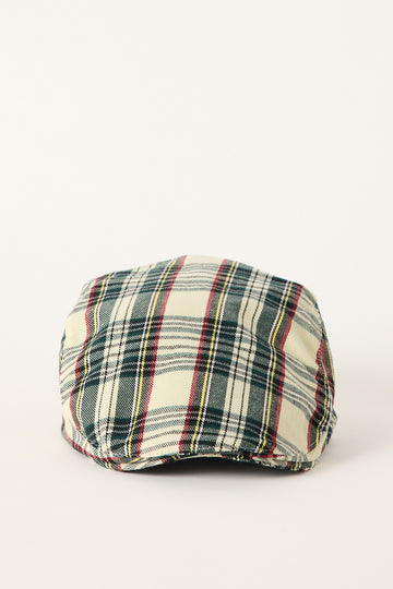 Token Checked In Newsboy Hat Cream Check