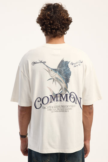 Common Need Marina Heavyweight Easy Tee Off White