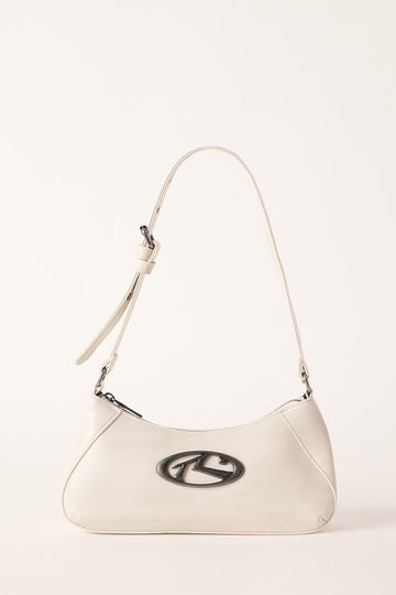 Rusty R Dot Buckle Bag Oatmeal