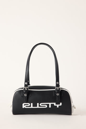 Rusty Fiend Hand Bag Black/White