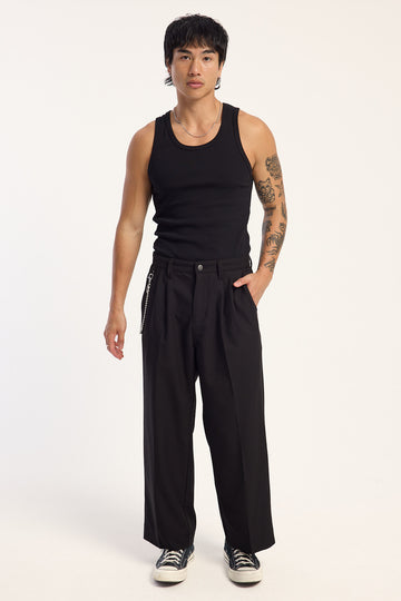 Thrills Jacob Big Slacker Cropped Pant Black
