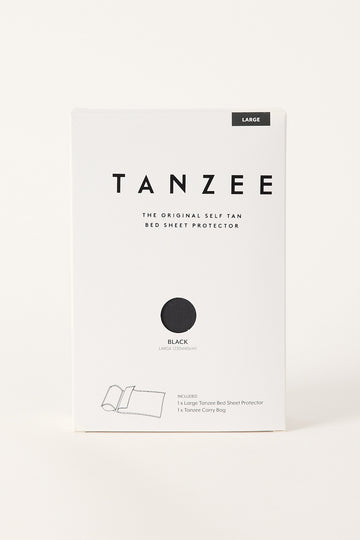 Tanzee Tanzee Black Self Tan Bed Sheet Protector - Large Black