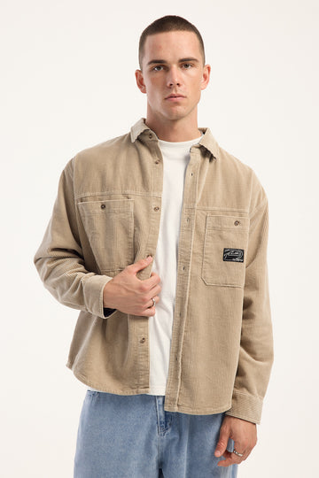 Rusty Cobra Cord Overshirt Light Fennel