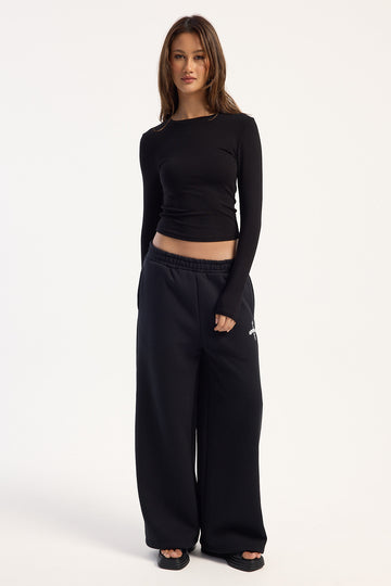 Neovision Smoked Straight Leg Trackpant Black