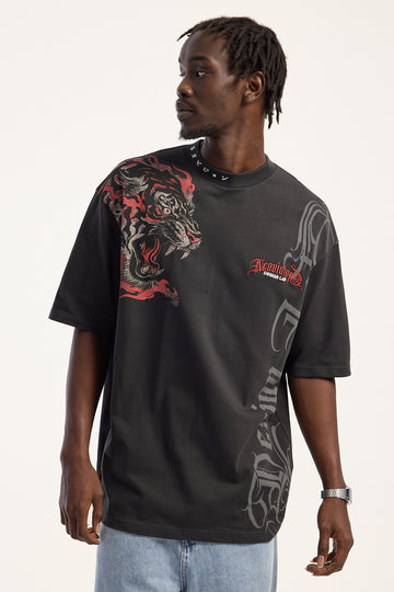 Neovision Savage Oversize Super Heavy Tee Night Black