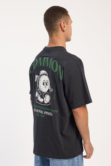 Common Need Caddie Heavyweight Boxy Tee Night Black