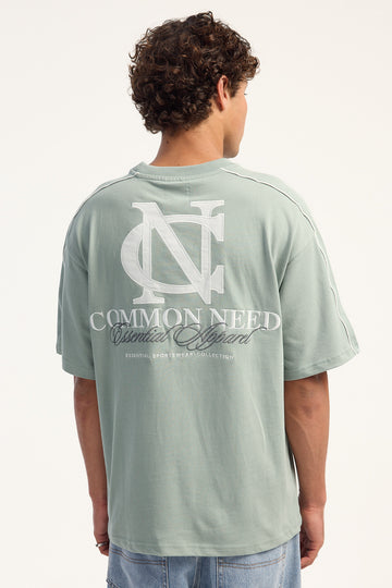 Common Need Kingsley Heavyweight Easy Tee Stone Teal