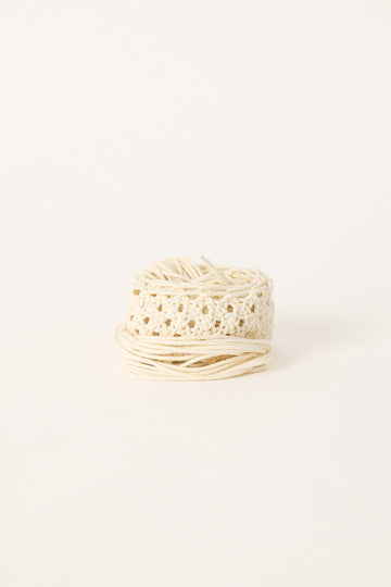 Token Willow Crochet Belt White