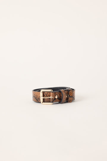 Token Viper Snake Belt Brown