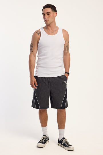 Neovision Voltage Elastic Waist Short Black Check