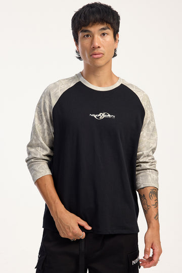 Neovision Recon 3/4 Raglan Sleeve Tee Black/Camo