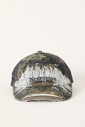 Neovision Corruptor Distressed Trucker Cap Camo