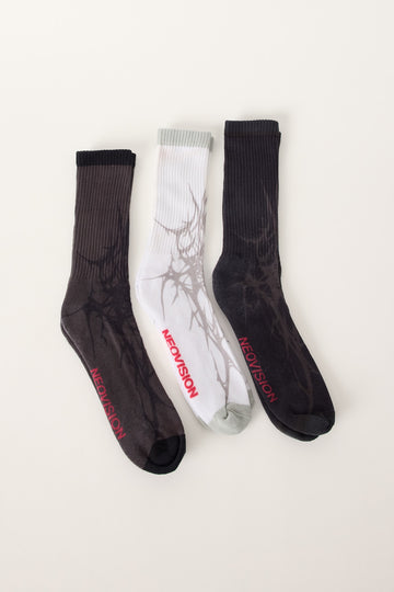 Neovision Vexor Sock 3 Pack Black/White/Grey