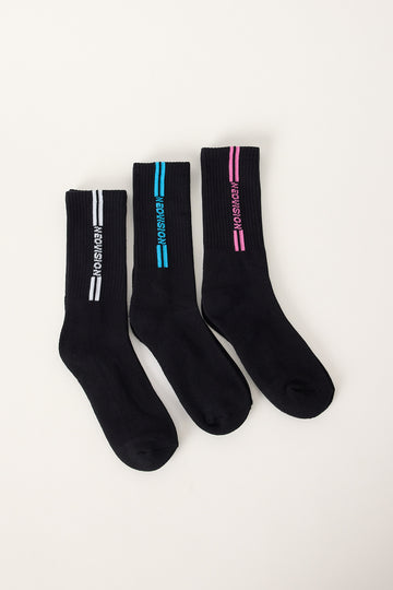 Neovision Parallel Sock 3 Pack Black