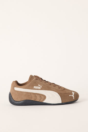 Puma Womens Puma Speedcat OG Sneaker Haute Coffee-Frosted Ivory