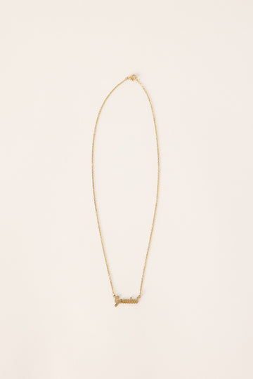 Neovision Gemini Star Sign Necklace Gold