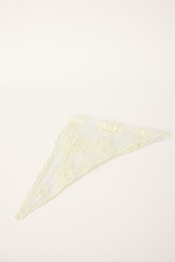 Token Paris Lace Headscarf Butter Yellow