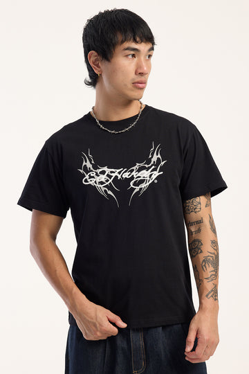 Ed Hardy Tribal Slim Fitted Tee Washed Black