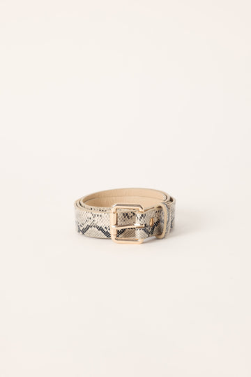Token Viper Snake Belt Cream