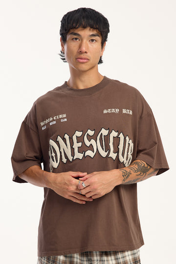 Billy Bones Club Bones Club Tee Washed Brown/Cream