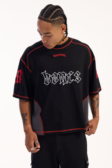 Billy Bones Club Deathlifting Tee Black/Red