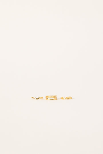 Token Monica Toe Ring Pack Gold