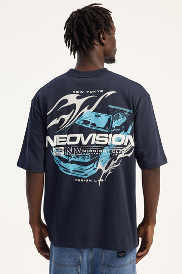 Neovision Nitro Street Super Heavy Tee Navy