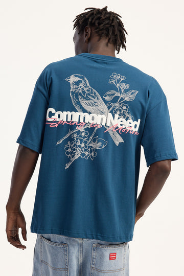 Common Need Sparrow Heavyweight Easy Tee Dark Teal
