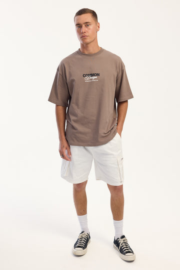 Common Need Laidback Cargo Short Off White