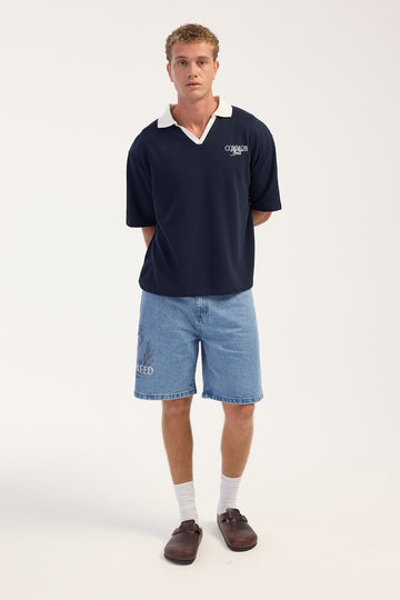 Common Need Fortis Refine Denim Jort Haze Blue