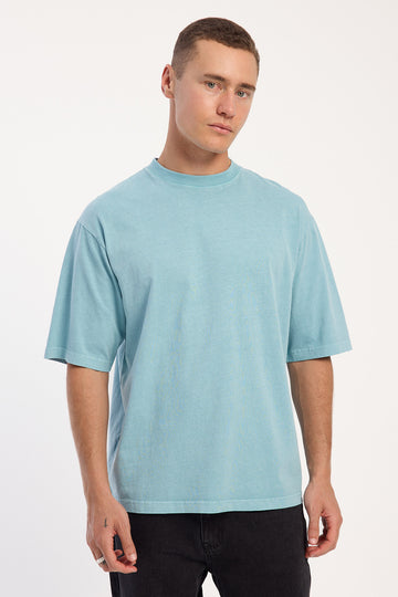 Open Archive Organic Boxy Tee Washed Teal