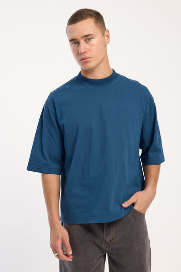 Open Archive Organic Cropped Street Tee Dark Teal