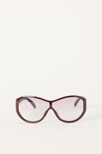 Angels Whisper Yasmin Sunglasses Dark Burgundy