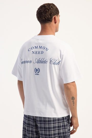 Common Need Traction Signature Tech Tee White