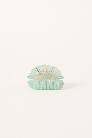 Token Summer Shell Hair Claw Clip Aqua