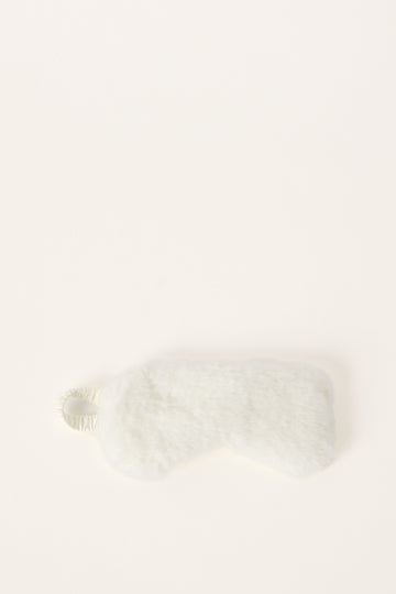 Token Fluffy Sleep Mask White
