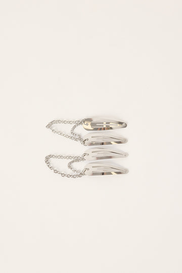 Neovision Wired Up Hair Clip Pack Silver