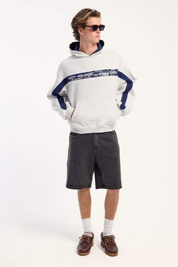 Rusty Big Ticket Hooded Fleece Ecru Marle