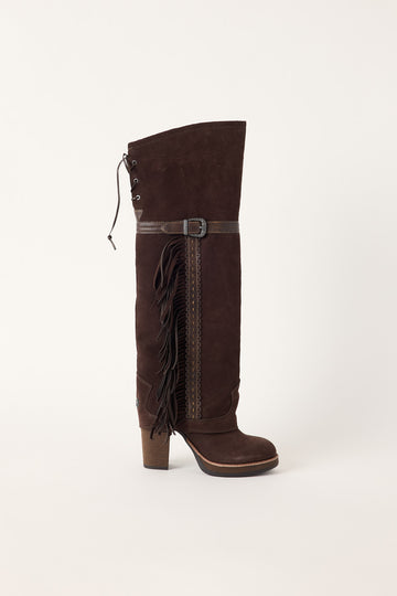 Windsor Smith Lyrical Fringe Boot Mudcake