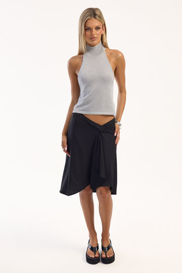 Motel Esmeray Midi Skirt Black