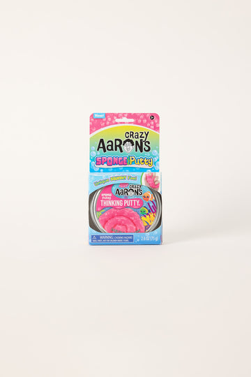Jazwares Sponge Putty Thinking Putty 4inch Tin Pink
