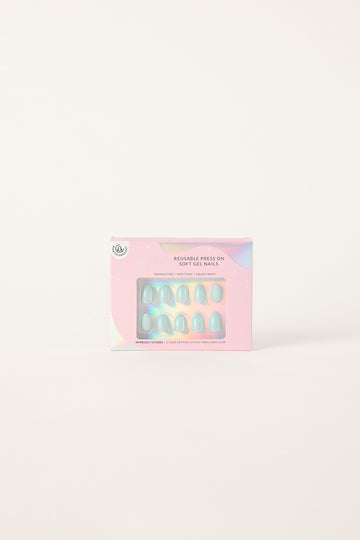 Mitty Aqua Beauty Short Press On Nails Aqua Beauty