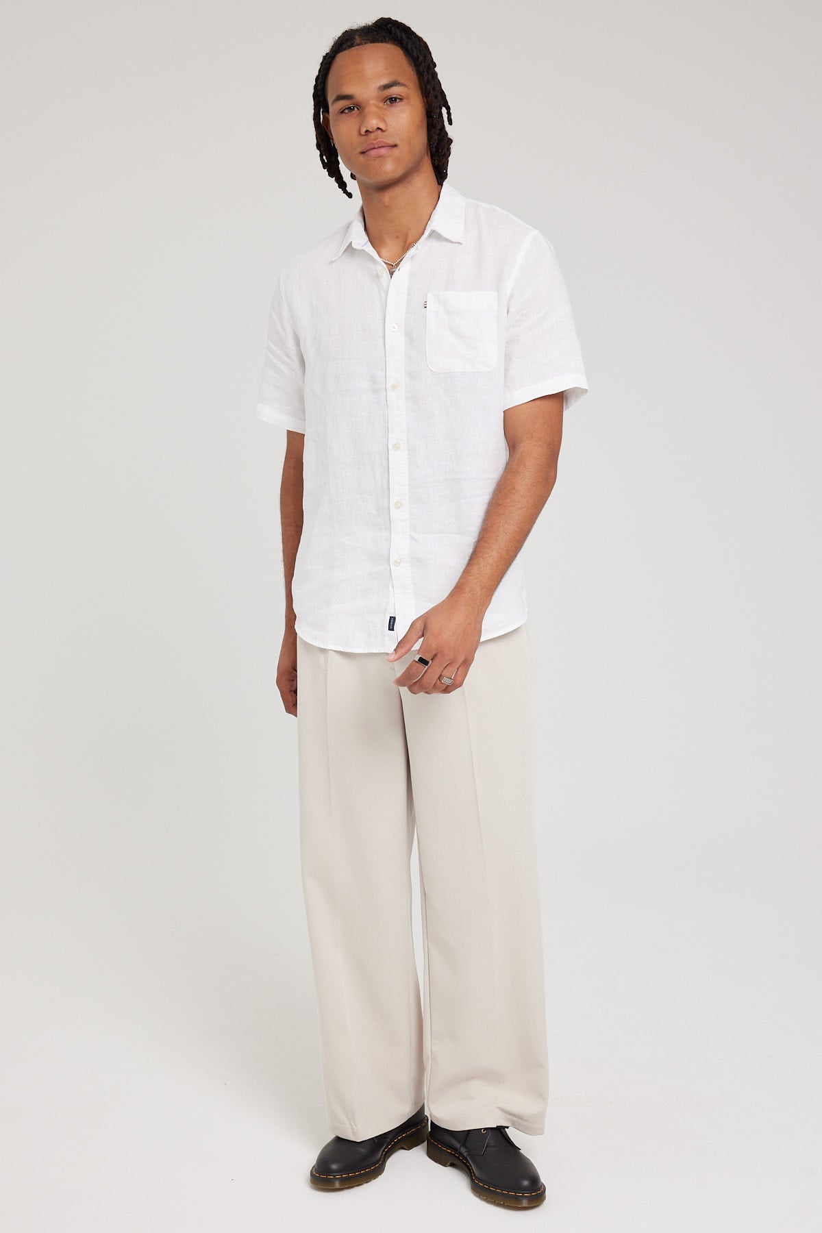 Academy Brand Hampton SS Shirt White